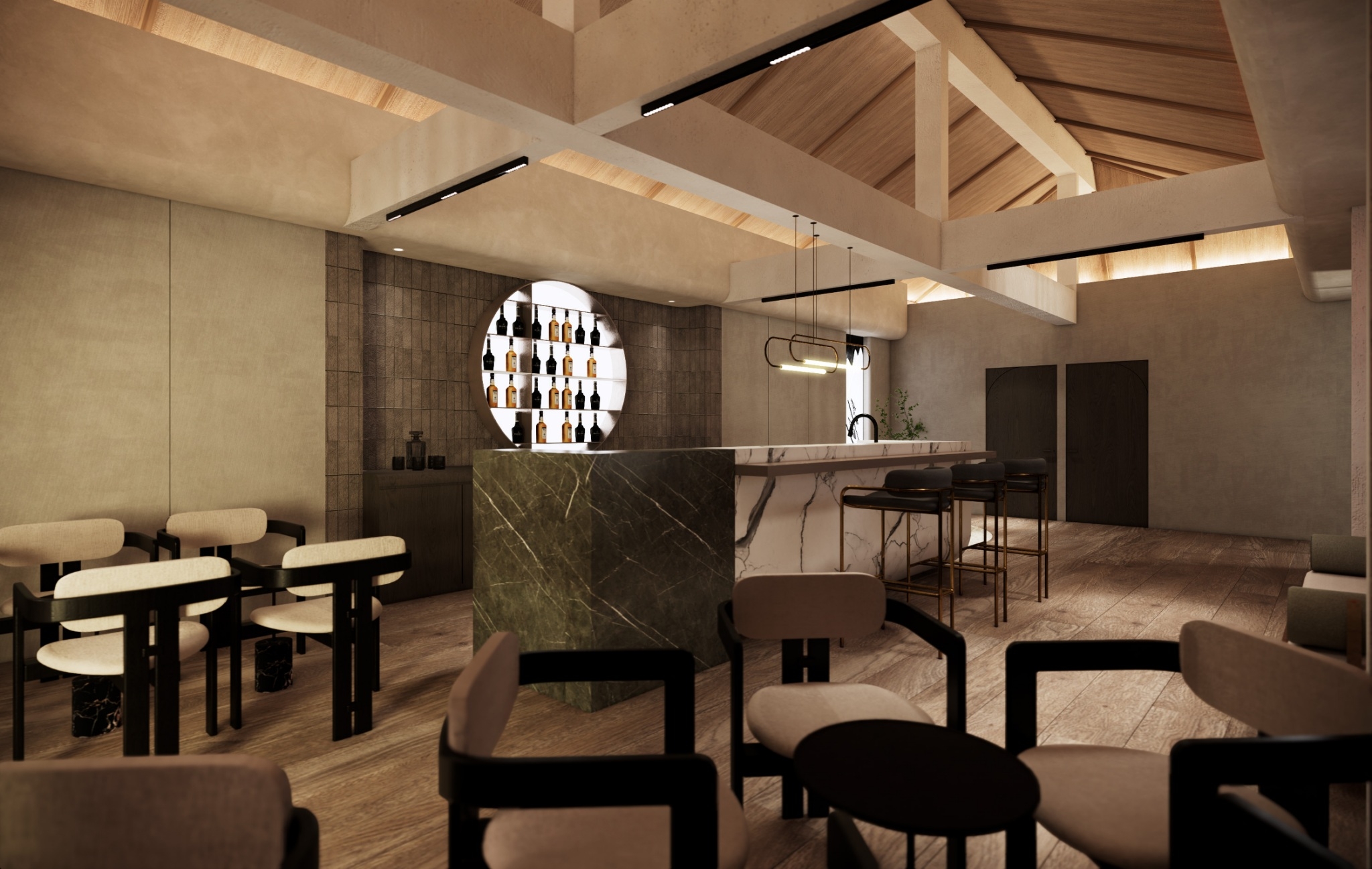 ออกแบบร้านบาร์ส่วนตัว Modern Luxury – L Bar | Living Inhabit