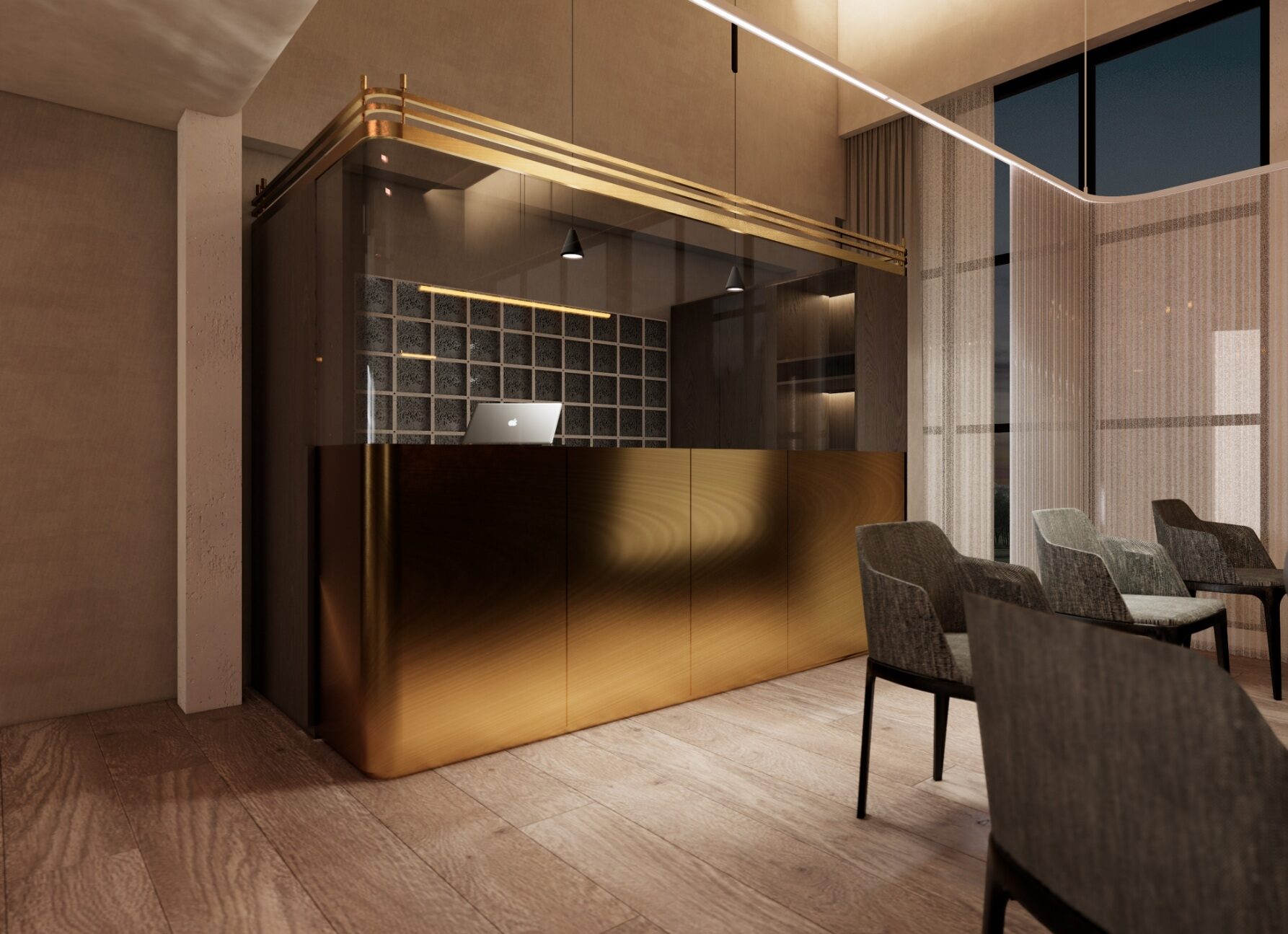 ออกแบบร้านบาร์ส่วนตัว Modern Luxury – L Bar | Living Inhabit