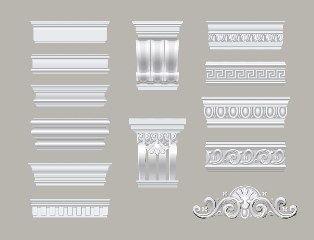32626989_2206 i203 019 S m004 c13 FP-classic-mold-cornice-realistic-transparent-set